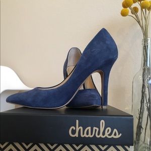 Nordstrom Navy Suede Pumps